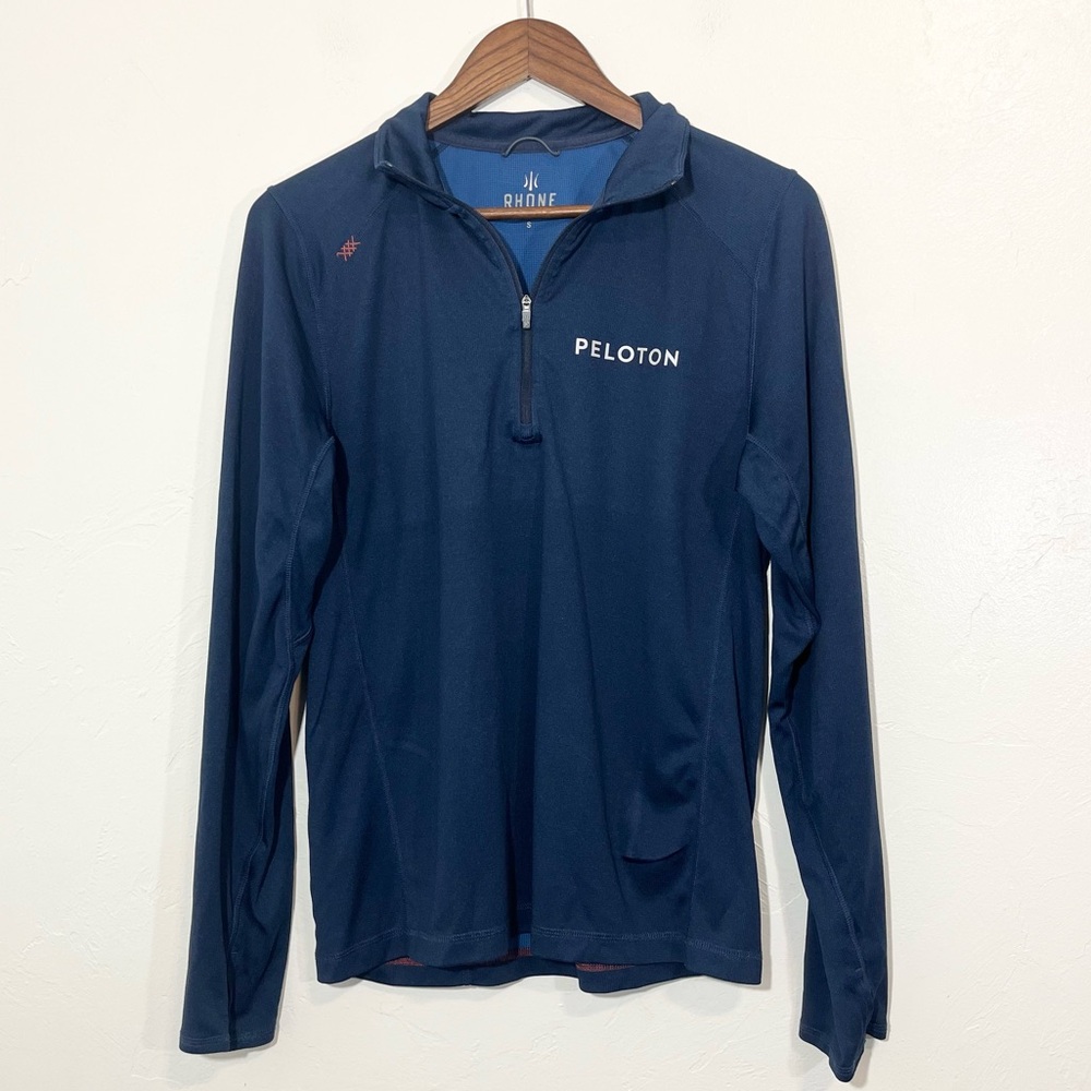 Rhone x Peloton Performance Pullover Navy Blue Lightweight Shirt Jacket Small